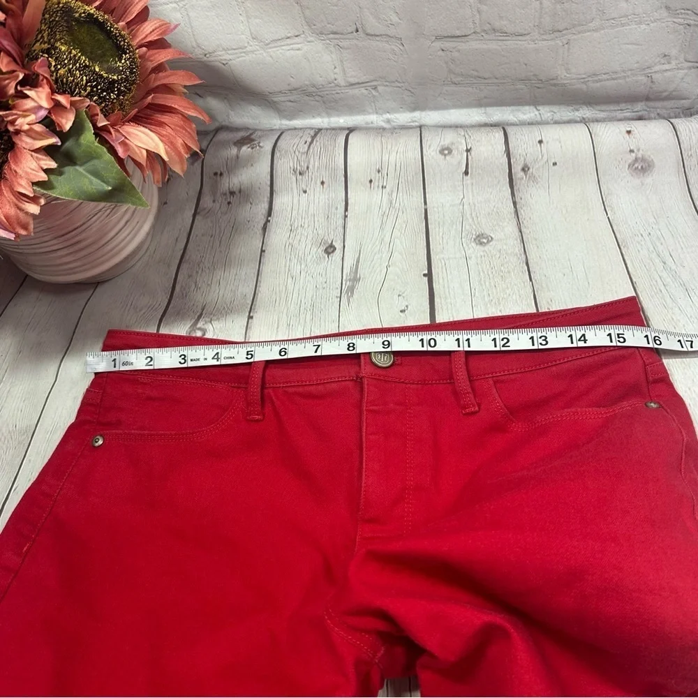 Talbots denim stretch red jegging sz 8 christmas holiday nautical 4th of july